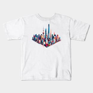 Skyline Shanghai Kids T-Shirt